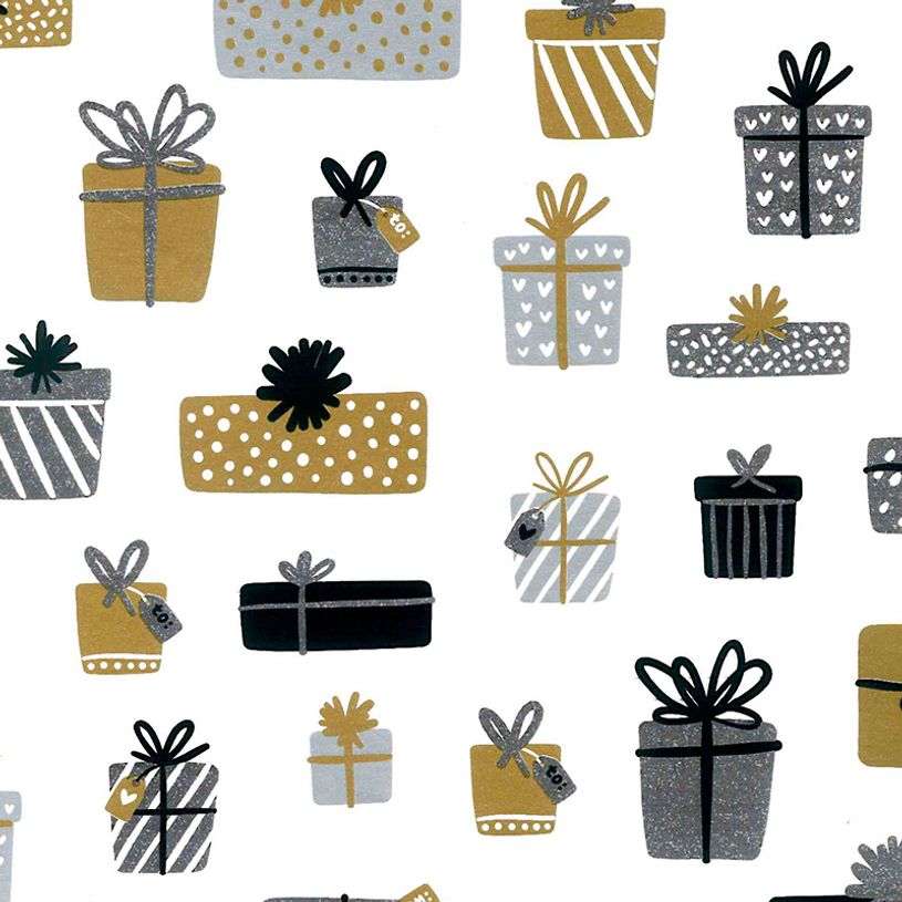5404019361285-Viquel - 1 Rouleau de papier cadeau - 70 cm x 2 m - Gatsby--5