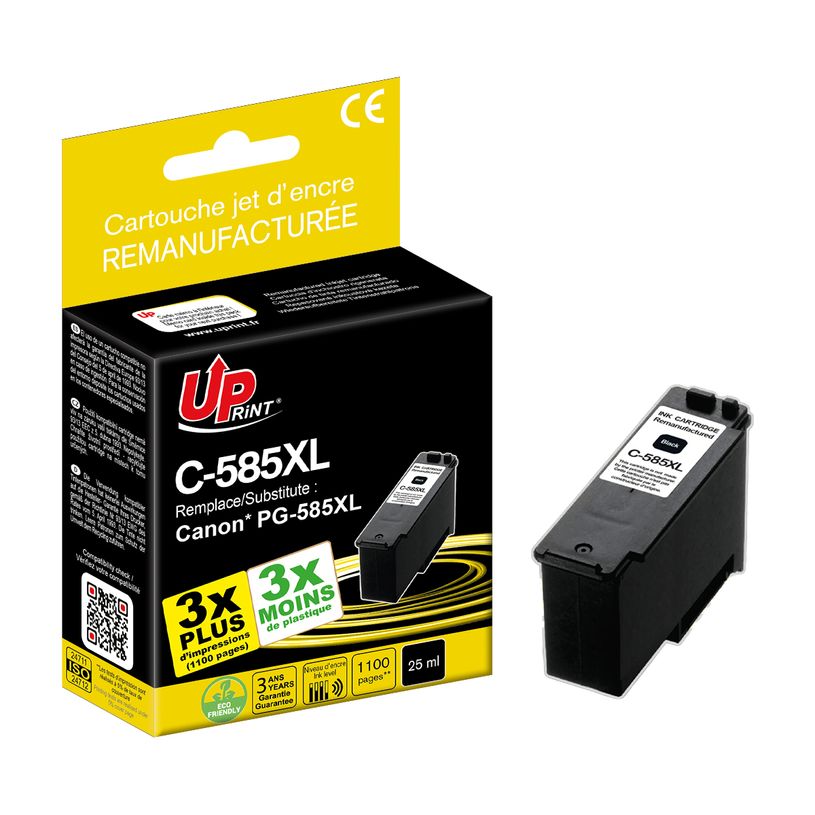 3584770703905-Cartouche remanufacturée Canon PG585XL - noir -Uprint--1