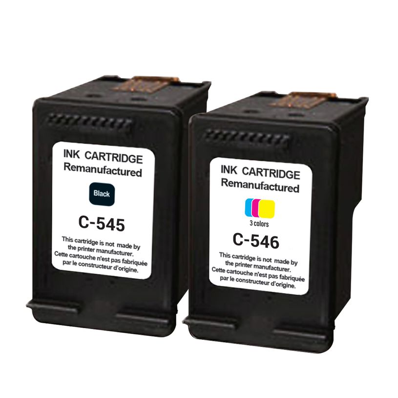 3584770703851-Cartouche remanufacturée Canon PG545/CL546 - noir, cyan, magenta, jaune -Uprint--0