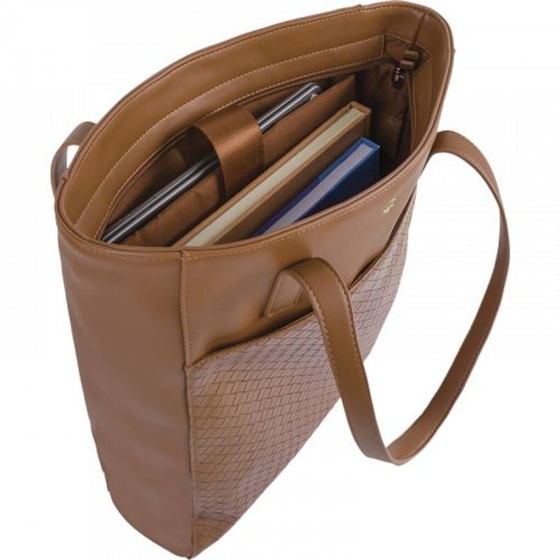 3664447225869-Oberthur - Sac cabas ordinateur 15,6" Lisbonne - Camel--1