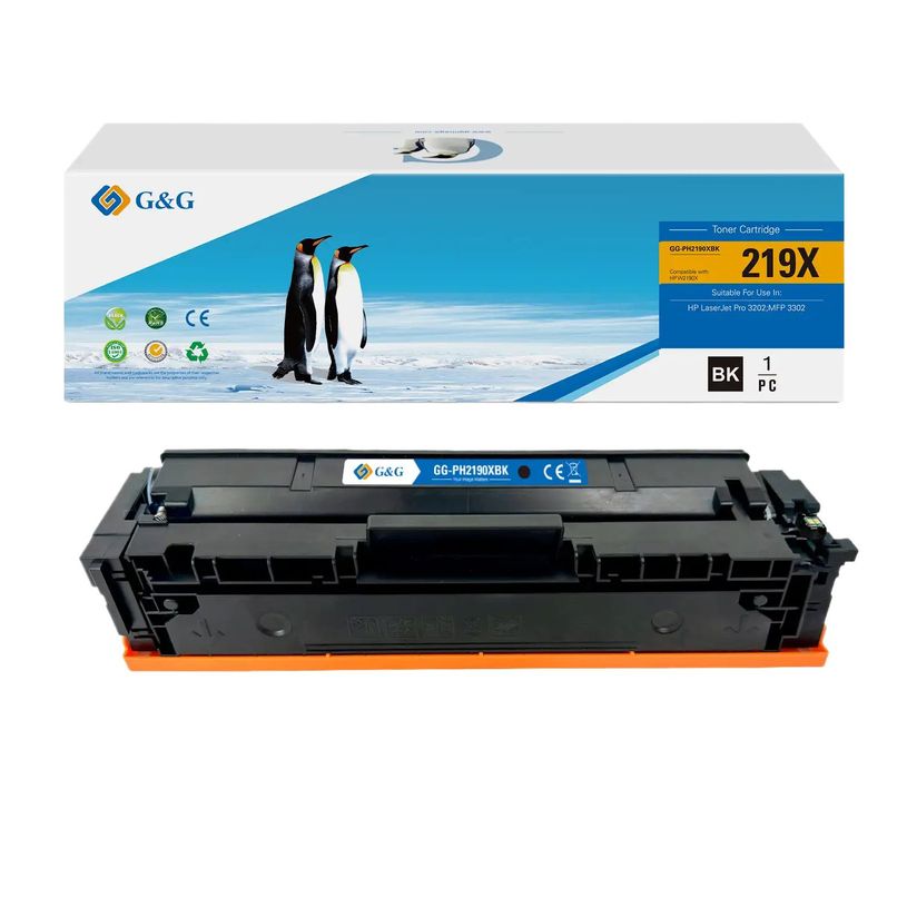 6937173420189-Cartouche laser compatible HP219X - noir - G&G--1