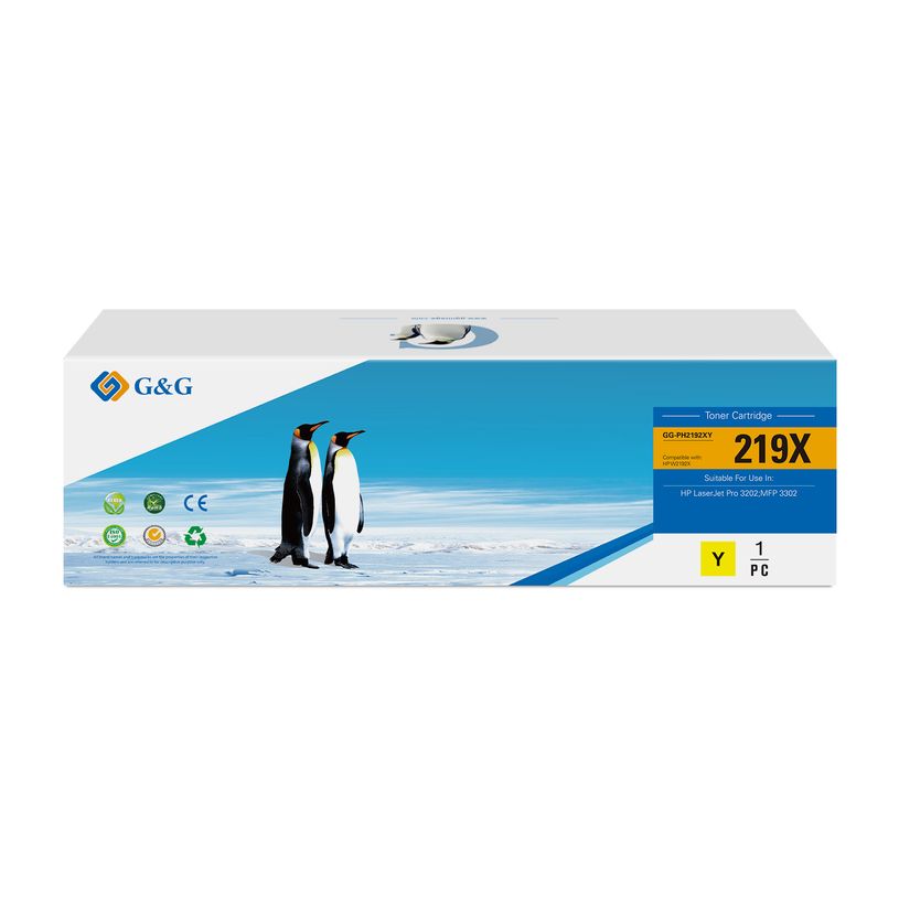 6937173420219-Cartouche laser compatible HP219X - jaune - G&G--0