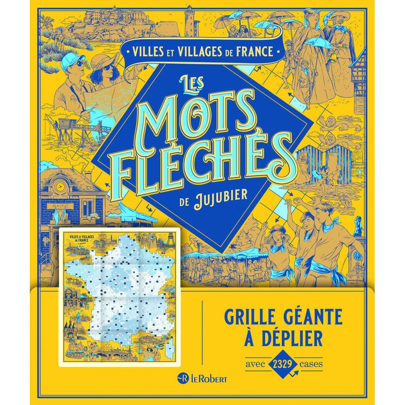 9782321020882-Villes et villages de France - Les mots fléchés de Jujubier - Grille géante--0