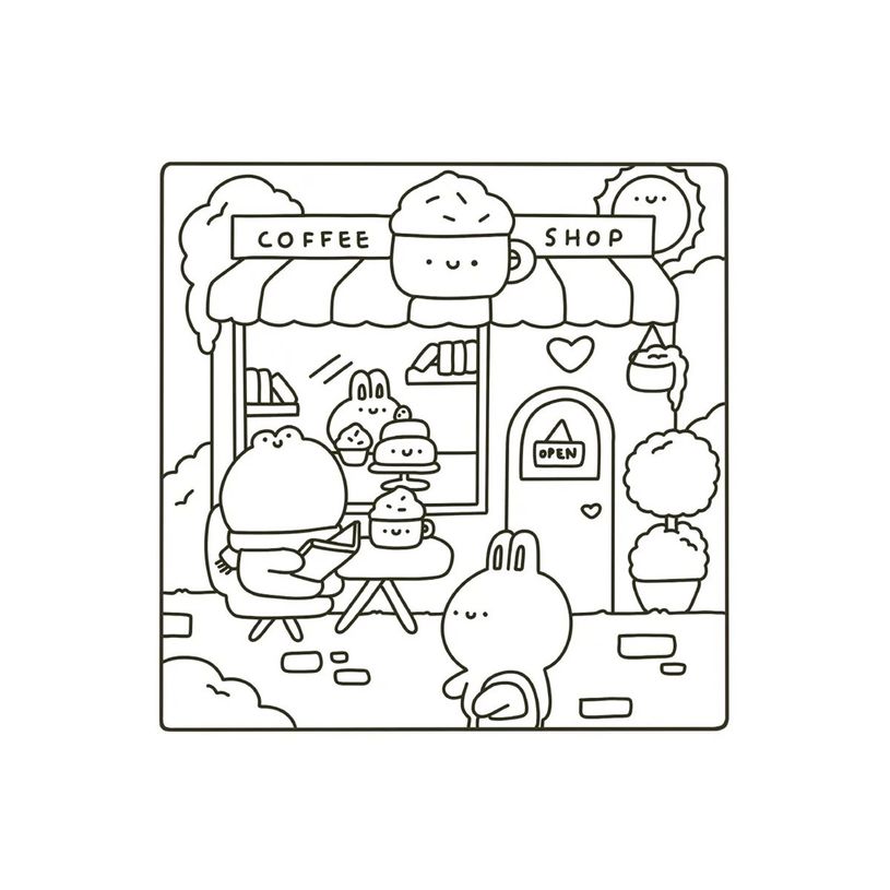 9791032410103-Petits bonheurs cosy - 40 adorables coloriages - livre à colorier-P_405272034_3-2