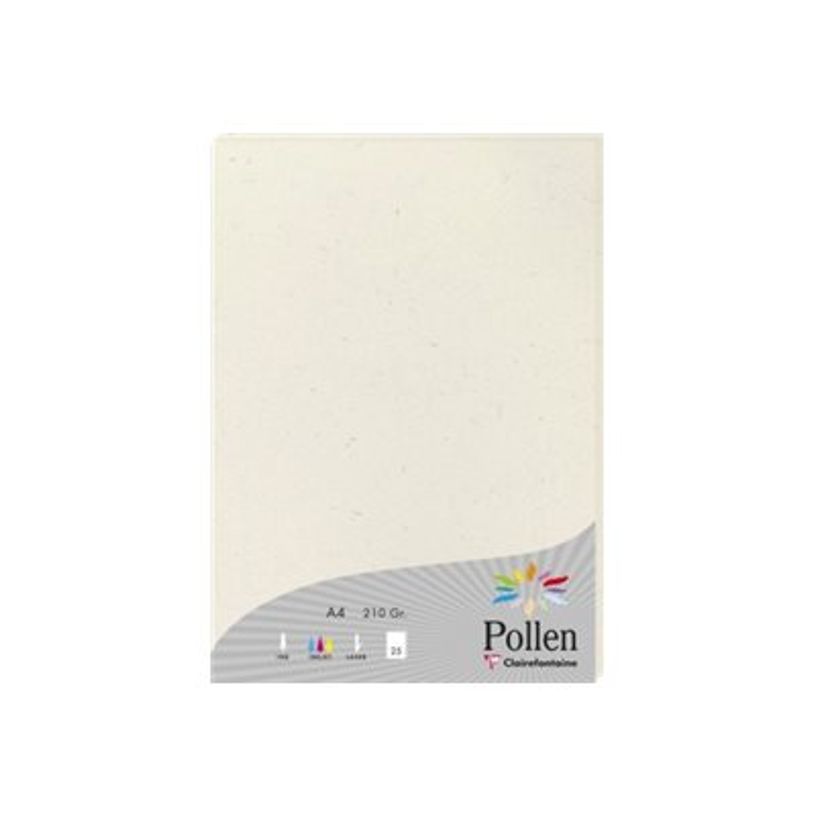 3329680550146-Clairefontaine Pollen Natura Collection - A4 (210 x 297 mm) - 210 g/m² - 25 feuille(s) pa-P_405272309_2-0