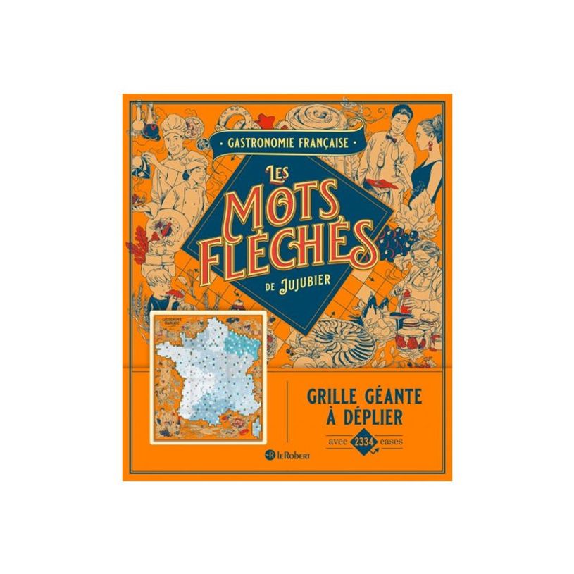 9782321020844-Le Robert Les mots fléchés de Jujubier - Gastronomie française - jeu de lettres-P_405272820_1-0