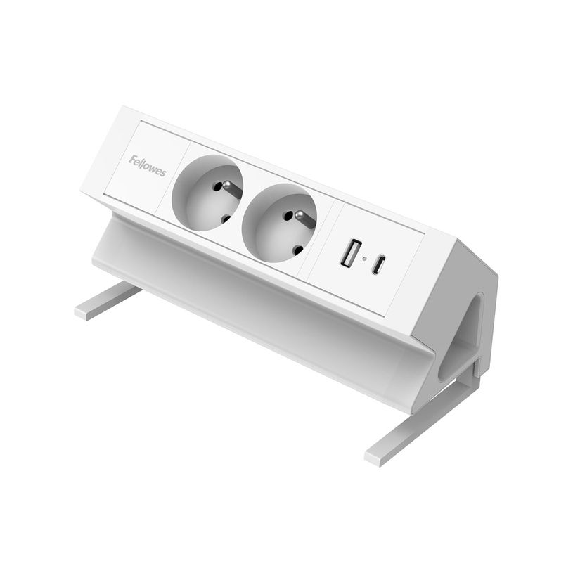 0043859806843-Fellowes Power Desk 2 - Coupe-circuit (montable sur pince) - connecteurs de sortie : 4 (2 x Type E, USB type -P_405272874_9-2