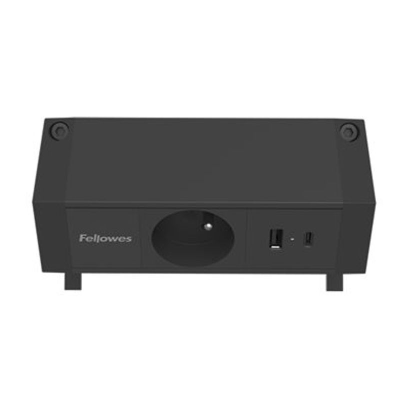0043859806737-Fellowes Power Desk - Coupe-circuit (montable sur pince) - 30 watt - connecteurs de sortie : 1 (Type E, U-P_405272876_3-4