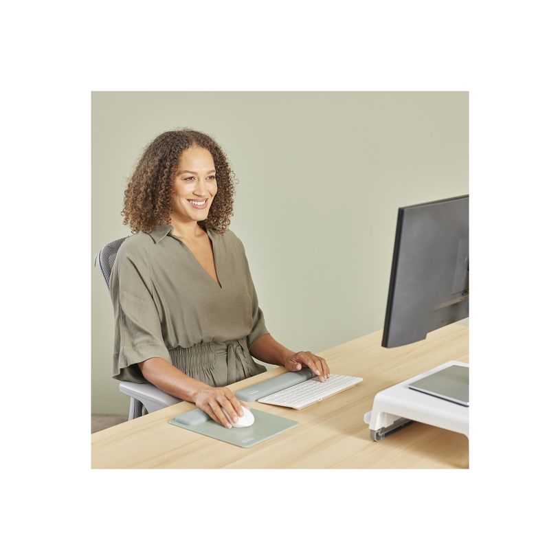 0043859812196-Fellowes Breyta - Tapis de souris avec repose-poignets - vert gris-P_405272909_3-5