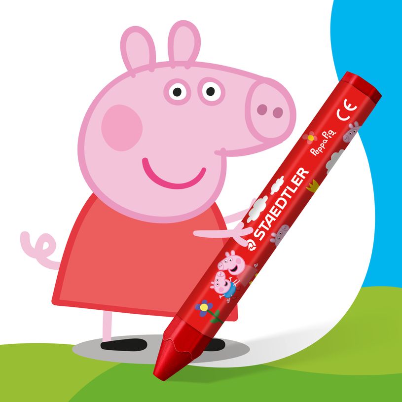 4007817179628-STAEDTLER - Noris® junior - Pack de 12 crayons à la cire Peppa Pig--2