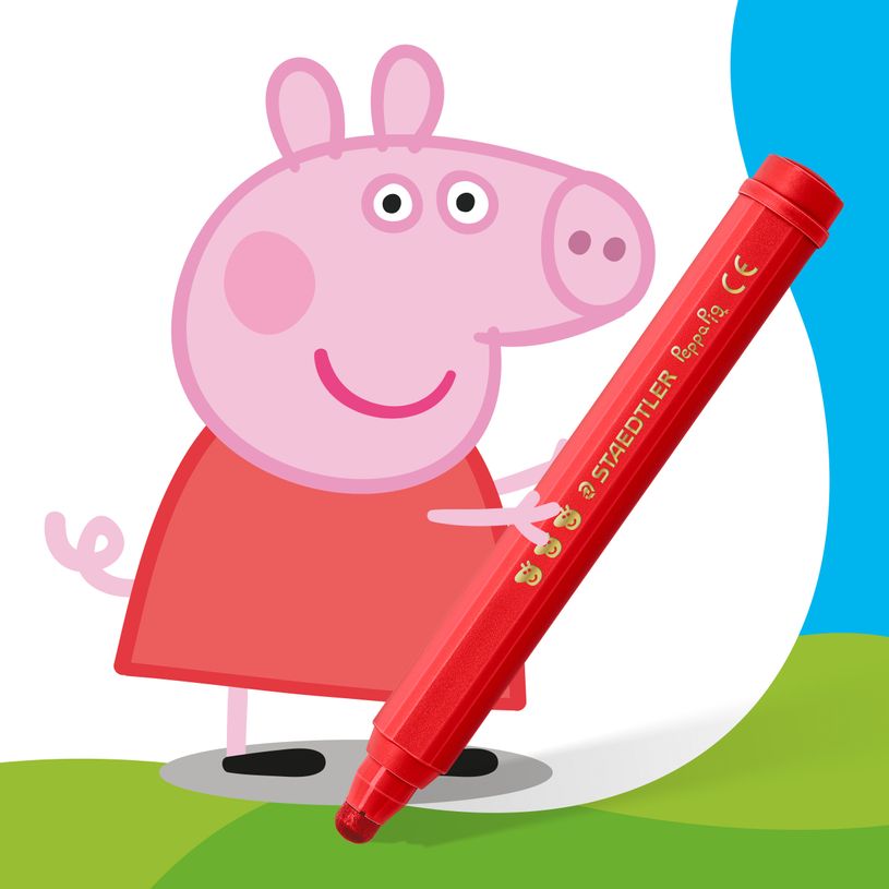 4007817179673-STAEDTLER - Noris® junior – Pack de 6 feutres de coloriage Peppa Pig--2
