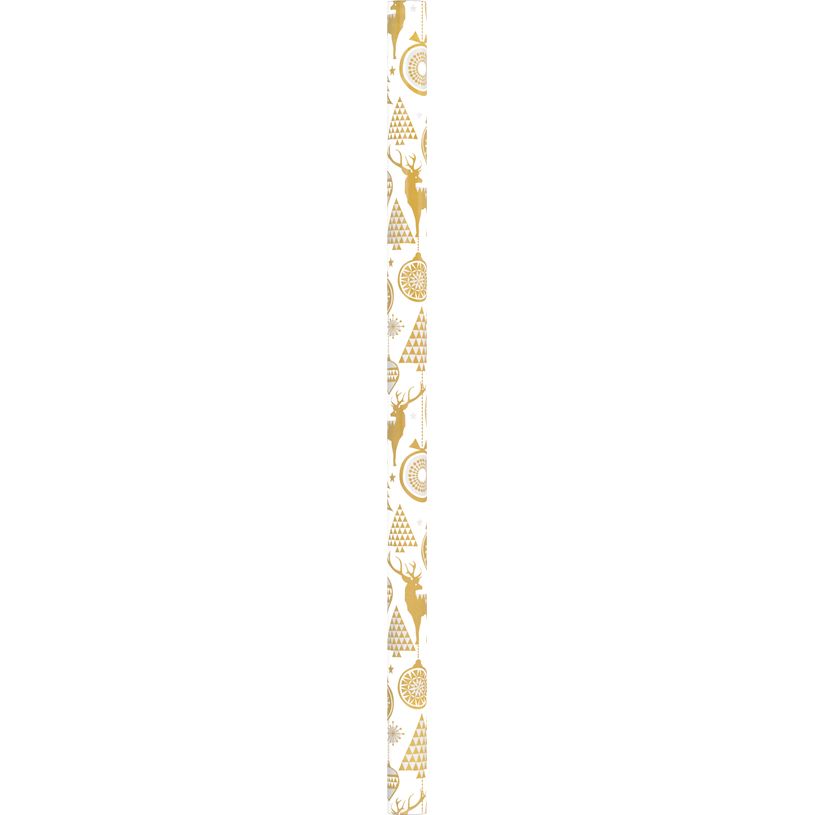 8710675279527-LWC - Rouleau papier cadeau Noël doré - 2 m x 70 cm--1