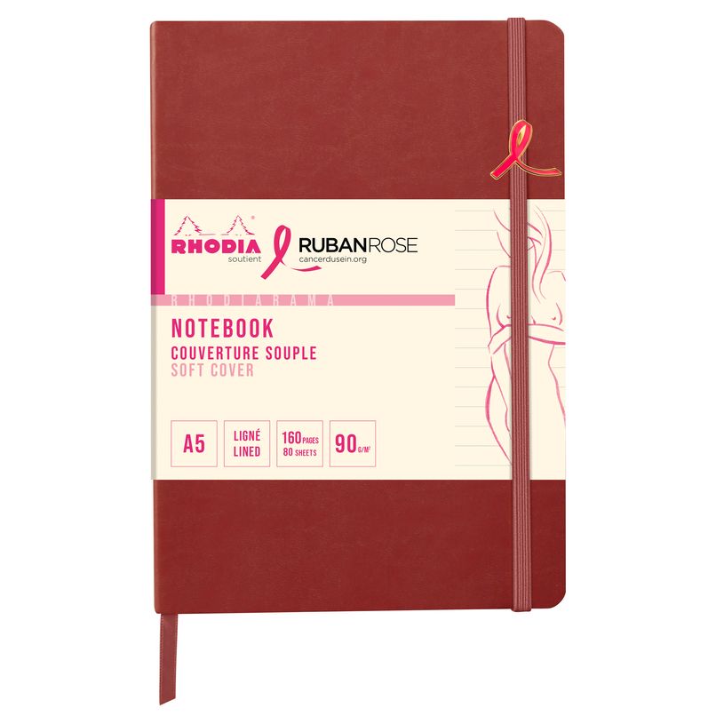 3663619252269-Rhodia - Carnet A5 ligné - 14,8 x 21 cm - Nacarat--0