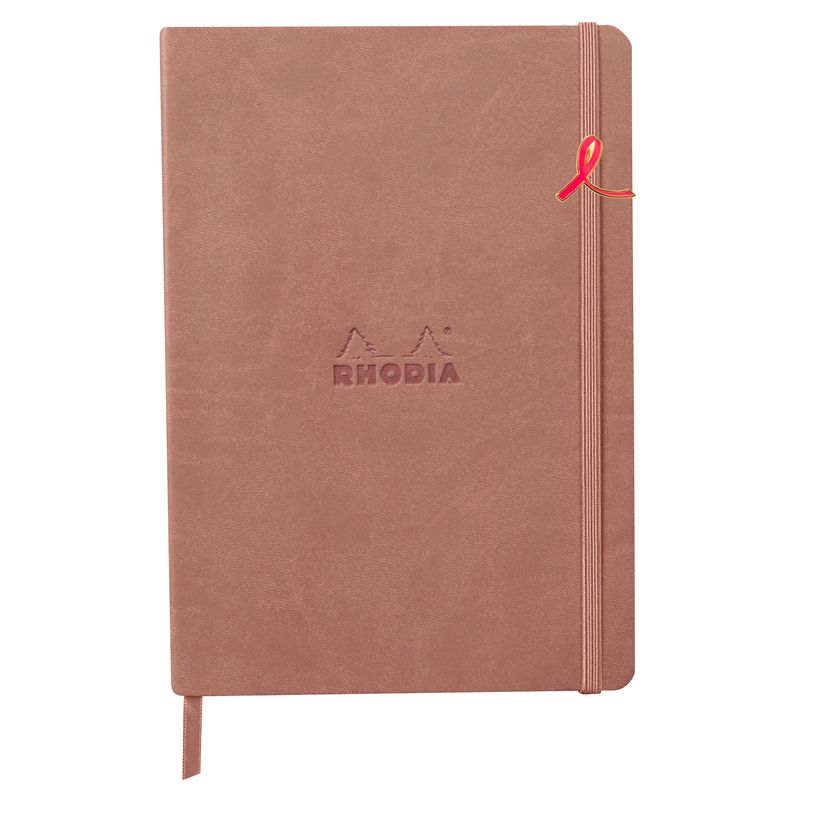 3663619252276-Rhodia - Carnet A5 ligné - 14,8 x 21 cm - Bois de rose--1