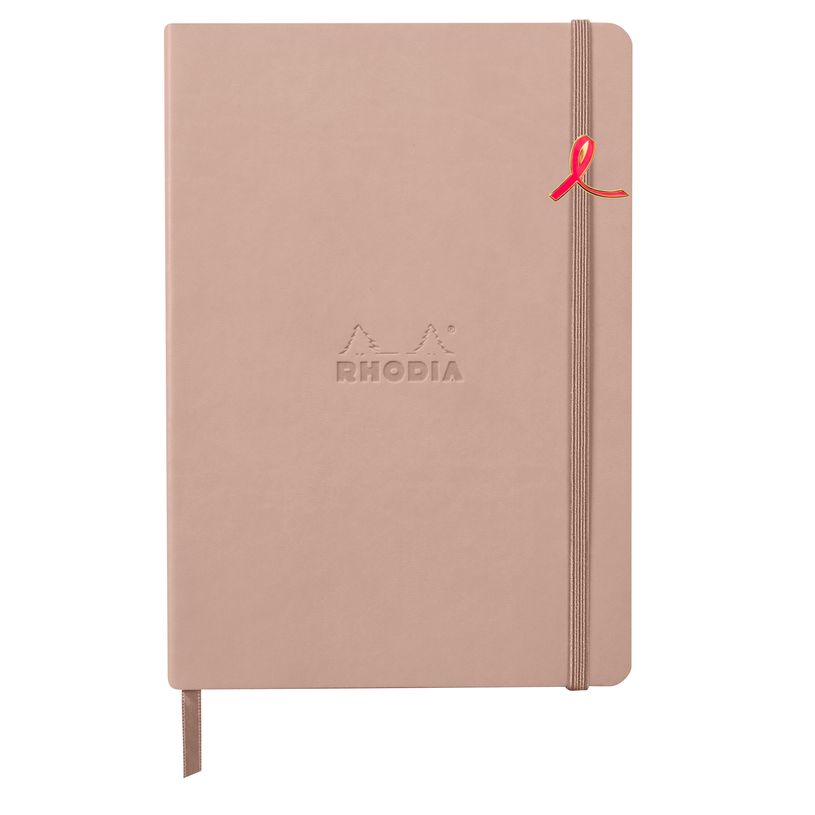 3663619252283-Rhodia - Carnet A5 ligné - 14,8 x 21 cm - Touche de rose--1