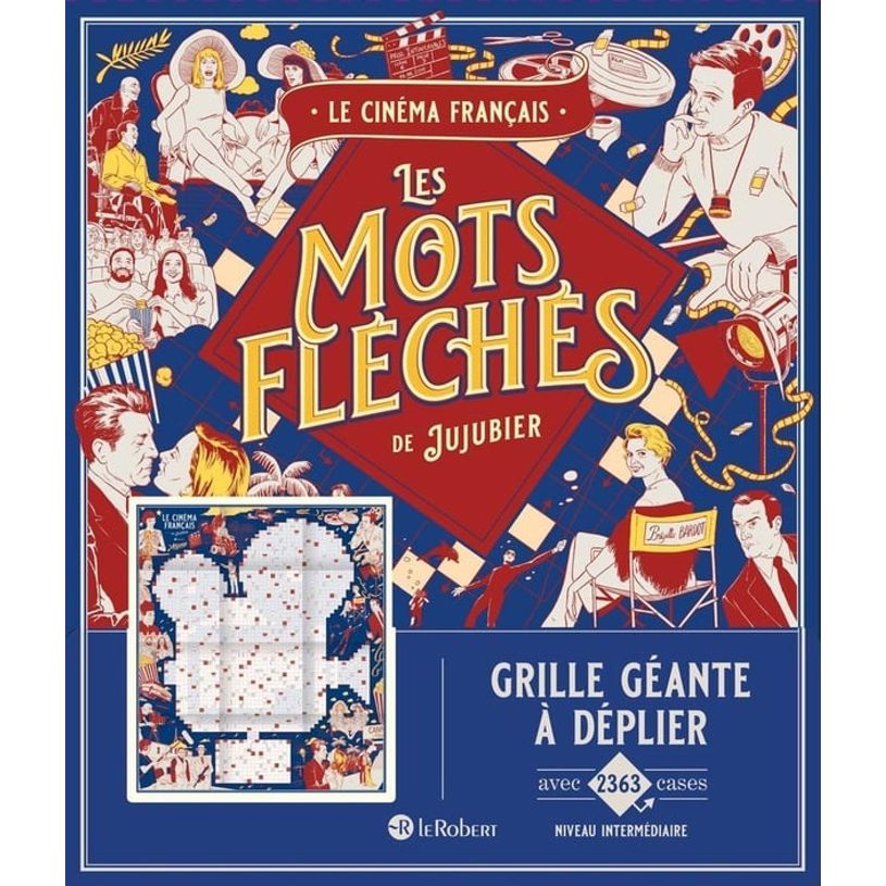 9782321021407-Le cinéma français - Les mots fléchés de Jujubier - Grille géante--0