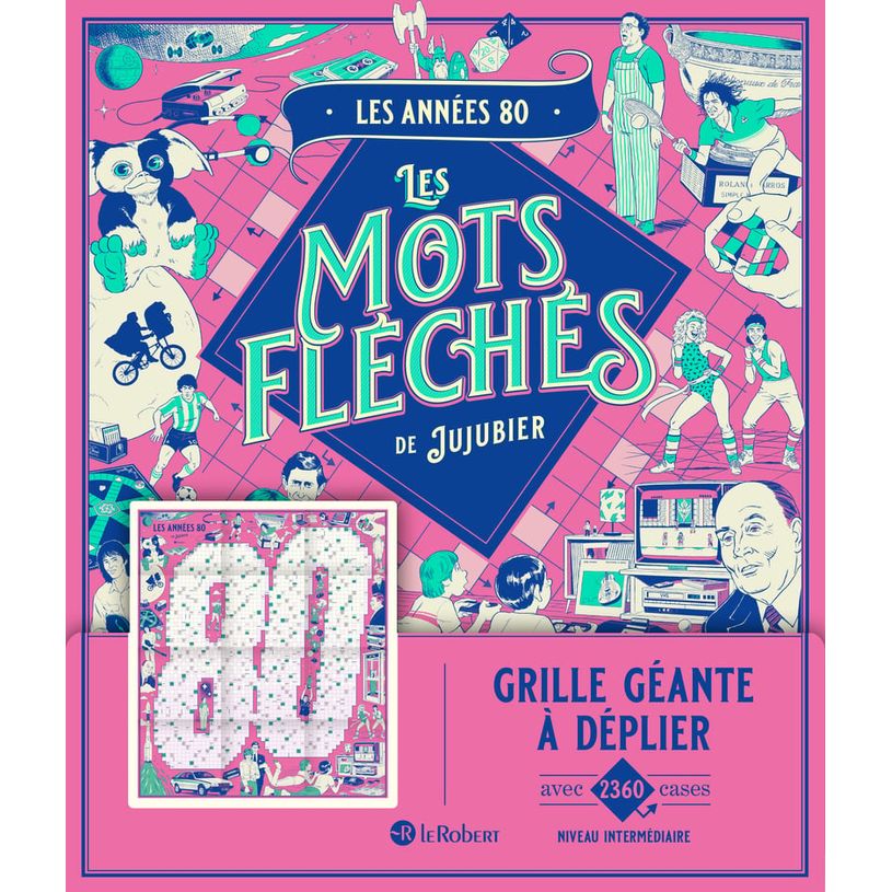 9782321021391-Les Années 80 - Les mots fléchés de Jujubier - Grille géante--0