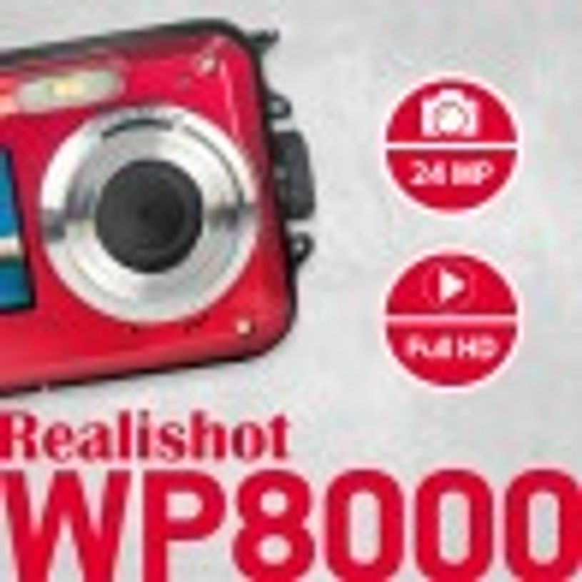 3760265542192-Agfaphoto - Appareil Photo Waterproof Realishot WP8000 - Rouge--4