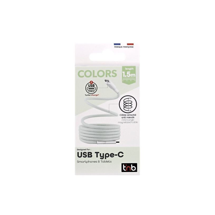 3303170118245-T'nB - Câble USB-C (M) pour USB-C (M) - 1.5 m - vert--2