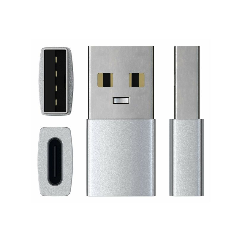 879961008093-Satechi - Adaptateur USB - USB-C (F) pour USB type A (M) - USB 3.0 - argent-P_405273030_2-1