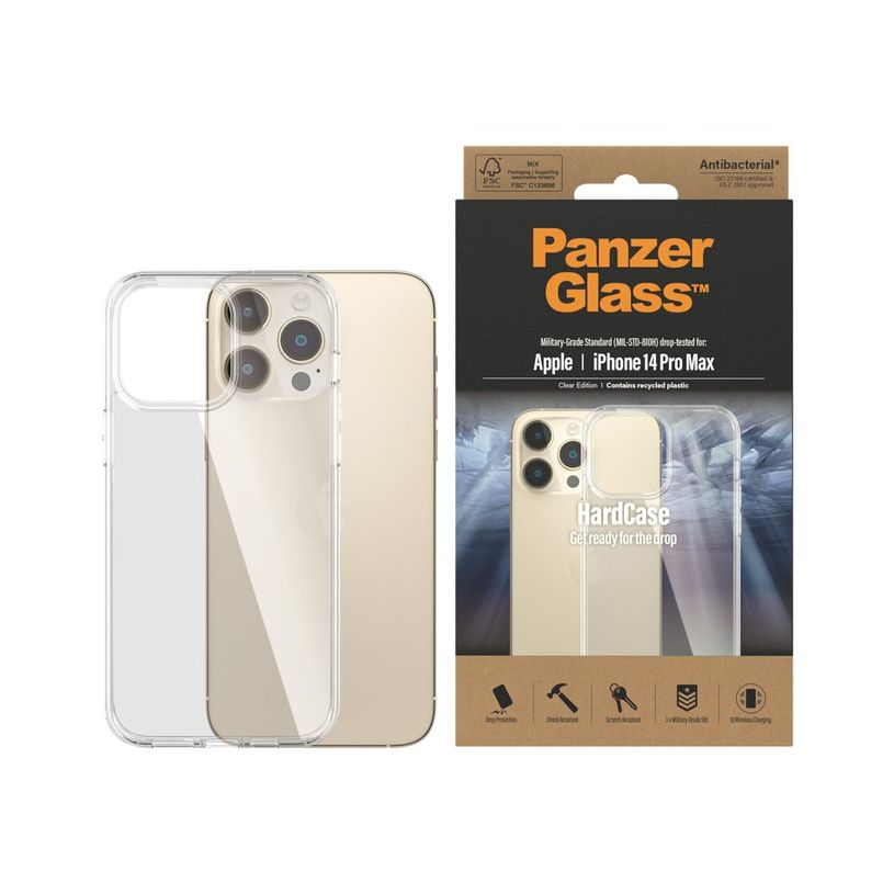 5711724004049-PanzerGlass HardCase - Clear Edition - coque de protection pour Apple iPhone 14 Pro Max - antibactérien -P_405273045_1-0