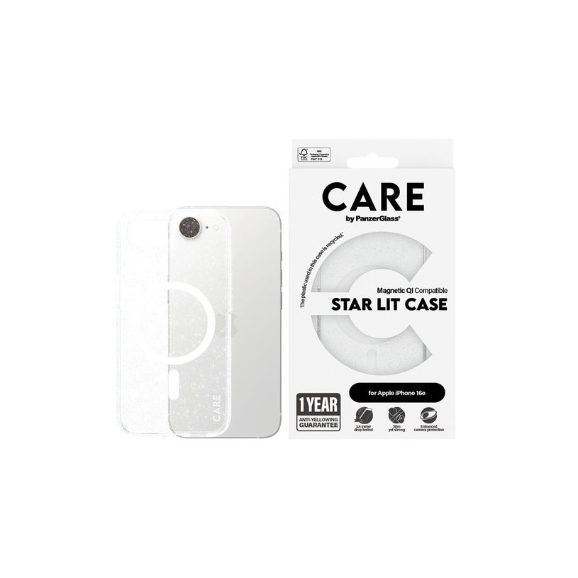 5715685021015-Panzerglasse - Coque de protection pour Apple iPhone 16e / 17e - MagSafe - Silicone - Tran-P_405273053_3-2