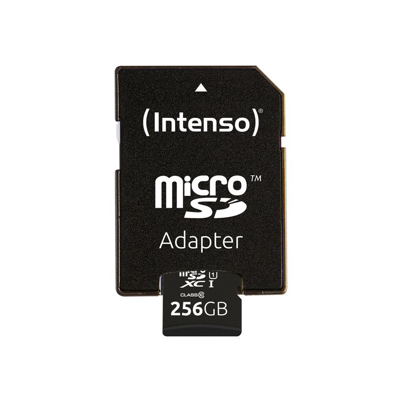 4034303028801-Intenso Premium - Carte mémoire flash (adaptateur microSDXC vers SD inclus) - 256 Go - UH-P_405273061_3-2