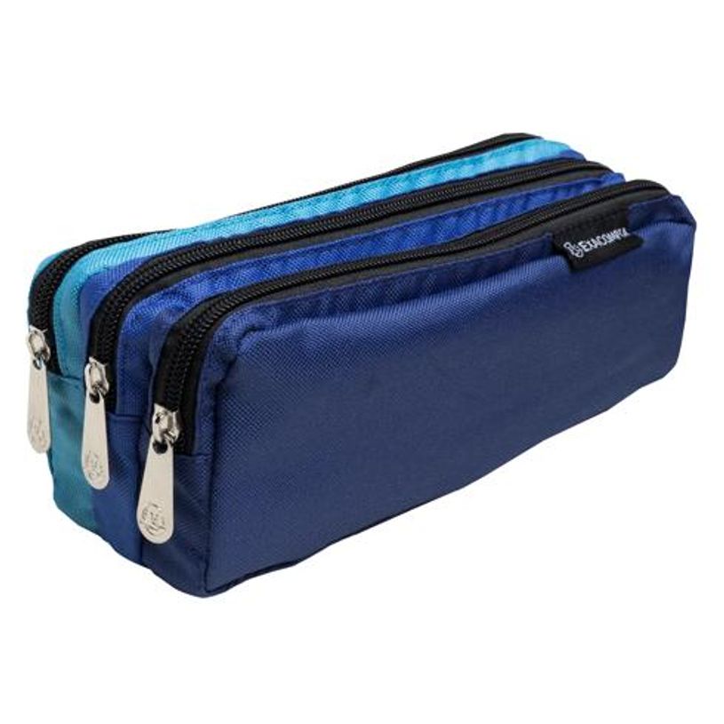 3130630529507-Exacompta - Trousse rectangle - 3 compartiments - coloris assortis--3
