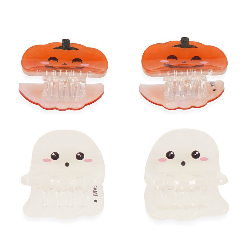 8052694143312-LEGAMI - Set de 4 Mini Barrettes à Cheveux Ghost + Bat--3