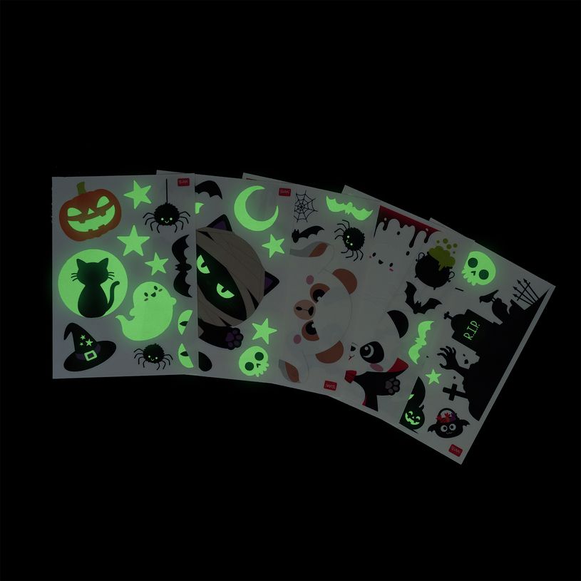 8052694147716-LEGAMI - Set de 40 Autocollants Électrostatiques pour Fenêtre Halloween--2
