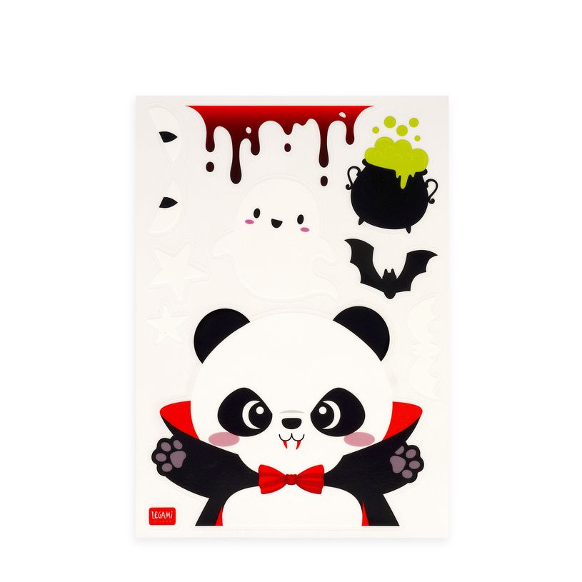 8052694147716-LEGAMI - Set de 40 Autocollants Électrostatiques pour Fenêtre Halloween--5