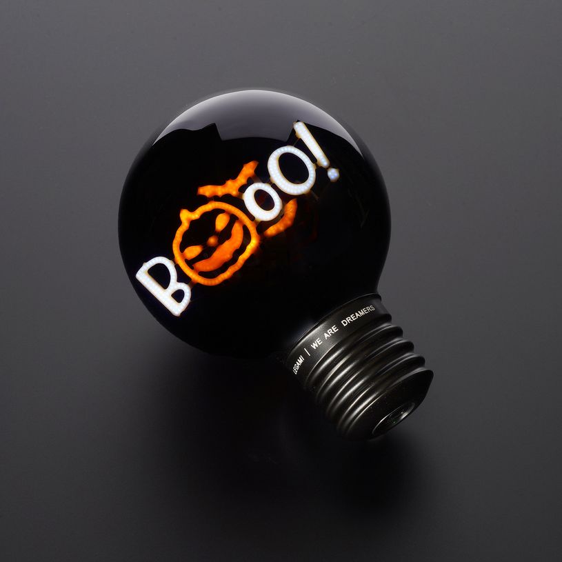 8052694146191-LEGAMI - Lampe de Table en Forme d'Ampoule Pumpkin Booo--0