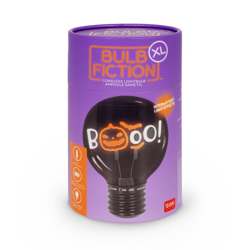 8052694146191-LEGAMI - Lampe de Table en Forme d'Ampoule Pumpkin Booo--3