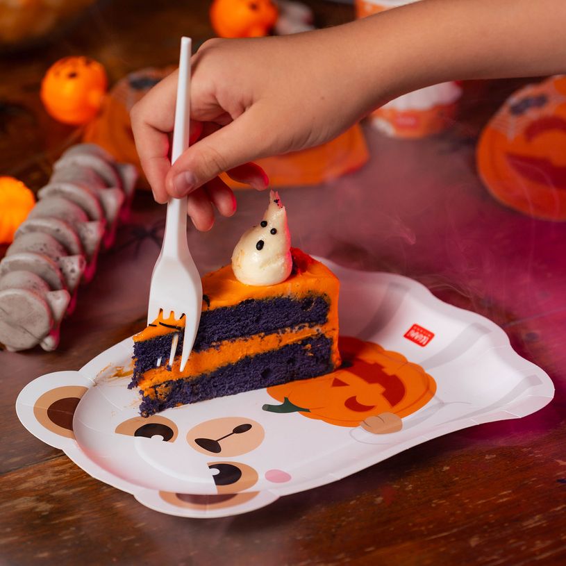 8052694146467-LEGAMI - Set de 8 Assiettes en Carton Teddy Ghost--3