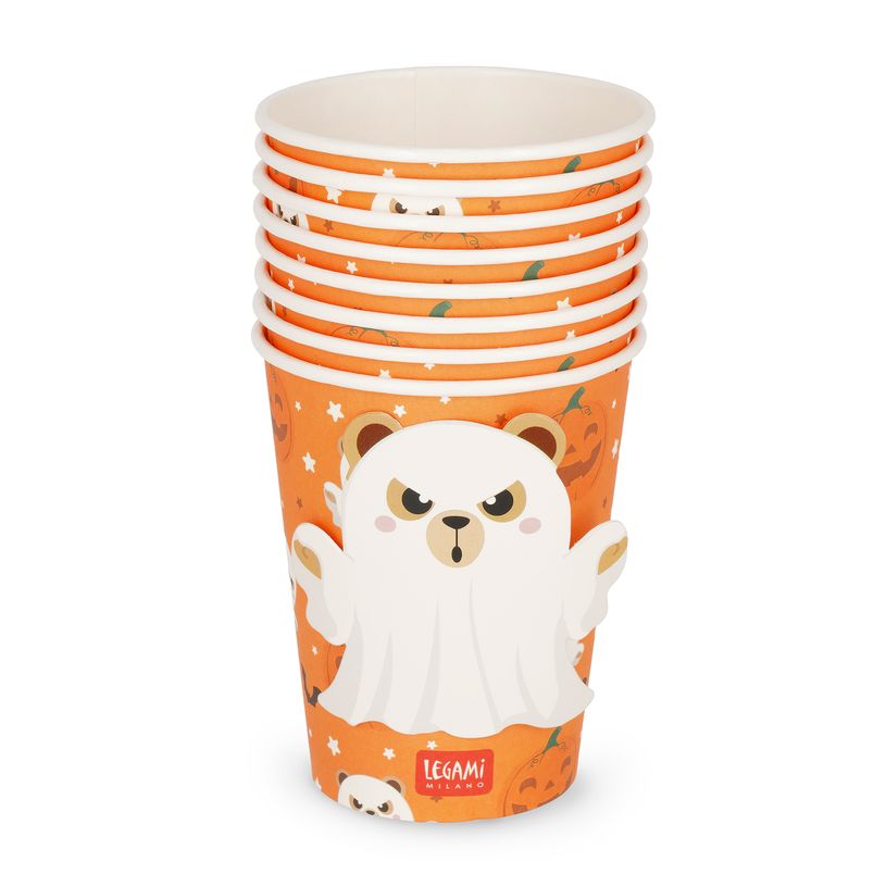 8052694146474-LEGAMI - Set de 8 Verres en Carton Teddy Ghost--0
