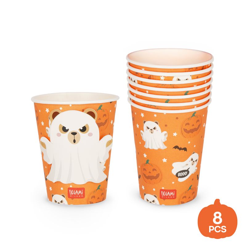 8052694146474-LEGAMI - Set de 8 Verres en Carton Teddy Ghost--1
