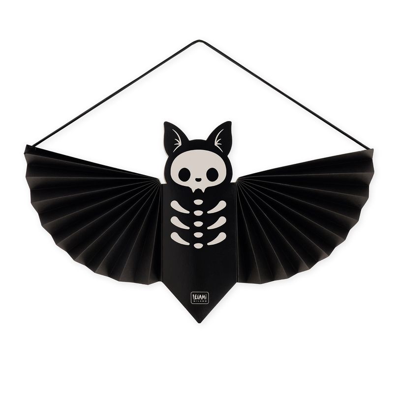 8052694146481-LEGAMI - Set de 3 Décorations en Papier à Suspendre Bat--9