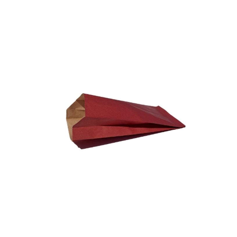 3700030075821-250 Pochettes kraft - sans soufflet - 12 cm x 20 cm - rouge--0