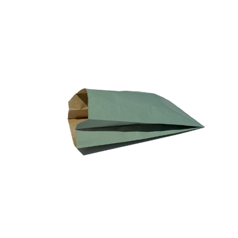3700030075869-250 Pochettes kraft - sans soufflet - 16 cm x 27 cm - vert--0