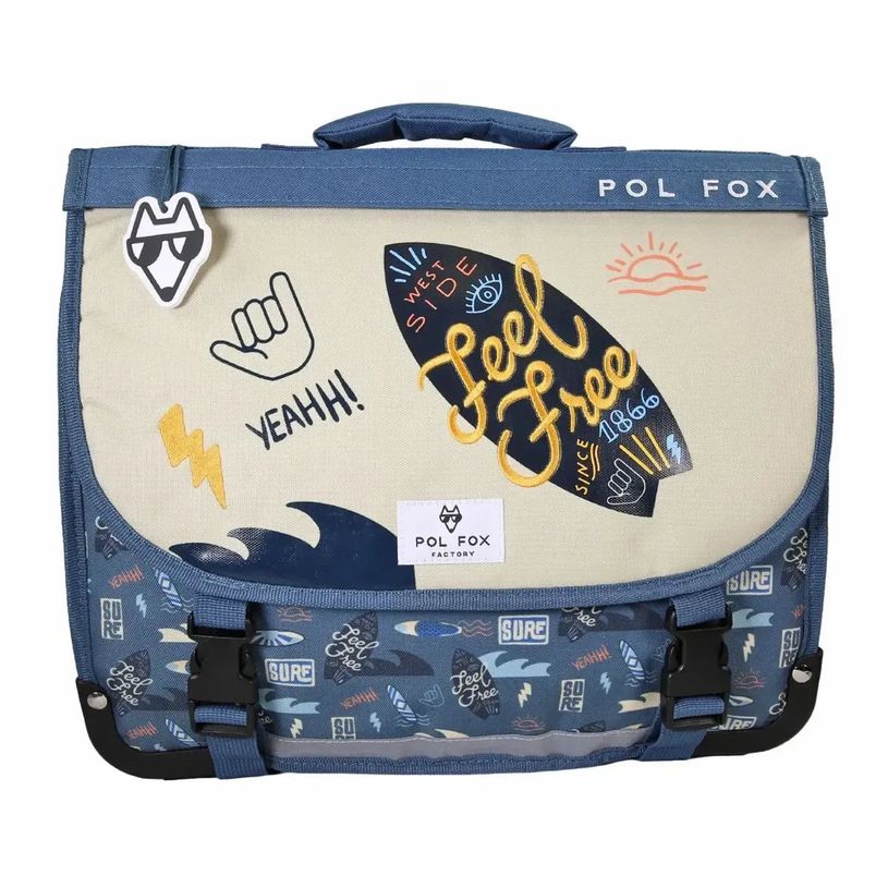 3663842009234-Cartable réversible surf - 38 cm - 2 compartiments - Pol fox--2
