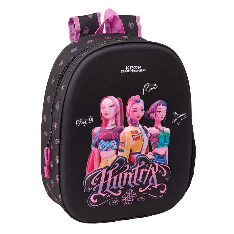 8412688666669-Mochila infantil 3D Safta K-Pop Demon Hunters Negra--0