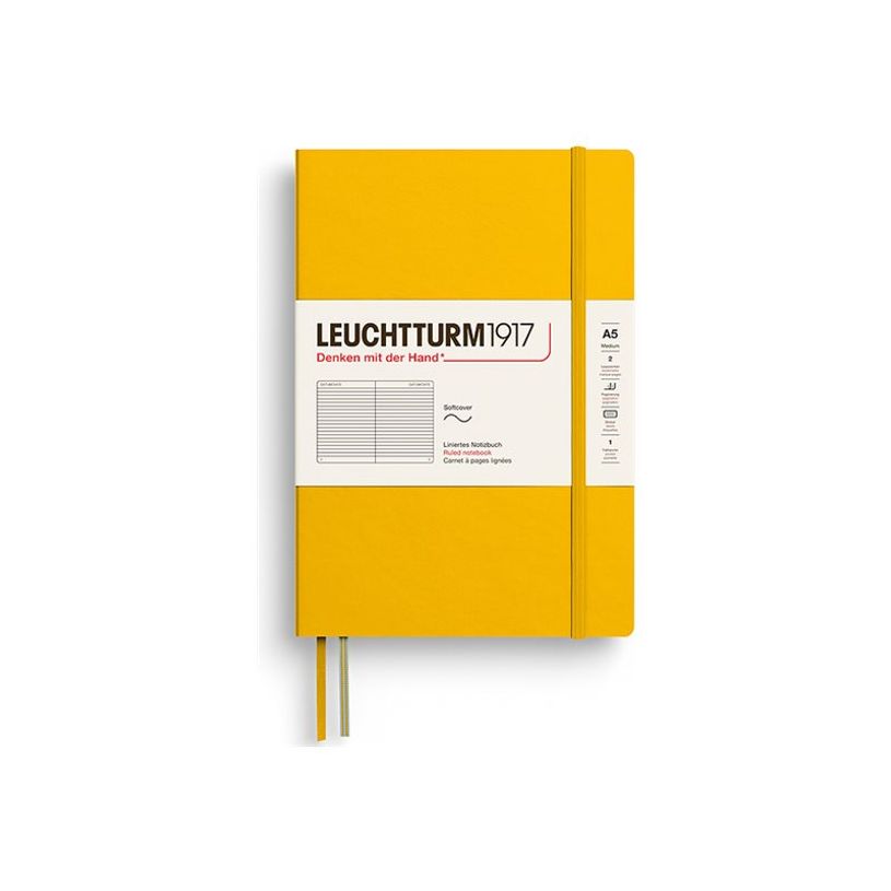 4004117674471-Leuchtturm1917 - Cahier de notes - reliure cousue - moyen - A5 (145 x 210 mm) - 123 pages - papier chamo-P_405274040_1-0