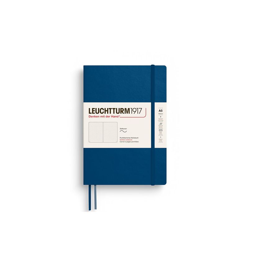 4004117674495-Leuchtturm1917 - Cahier de notes - reliure cousue - moyen - A5 (145 x 210 mm) - 123 pages - papier chamois - p-P_405274331_2-1