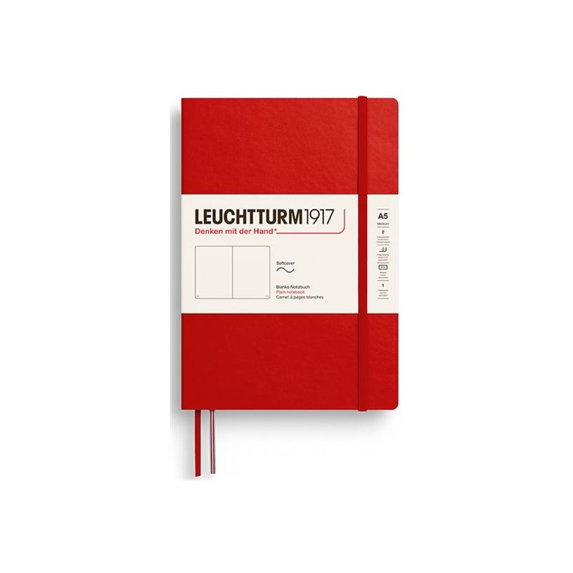 4004117674396-Leuchtturm1917 - Cahier de notes - reliure cousue - moyen - A5 (145 x 210 mm) - 123 pages - papier cha-P_405274336_1-0