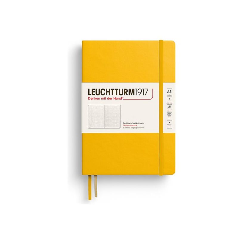 4004117674327-Leuchtturm1917 - Cahier de notes - reliure cousue - moyen - A5 (145 x 210 mm) - 251 pages - papier chamois -P_405274347_1-0