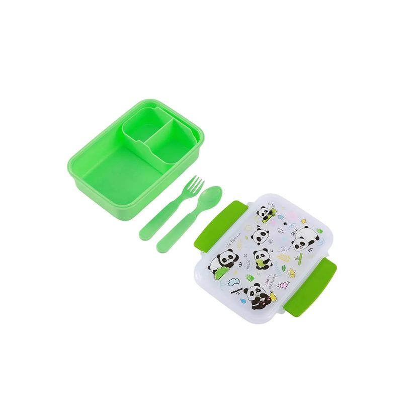 8053634015089-Boîte à repas enfant Pandastic avec couverts 650 ml iTotal-P_405274483_1-0