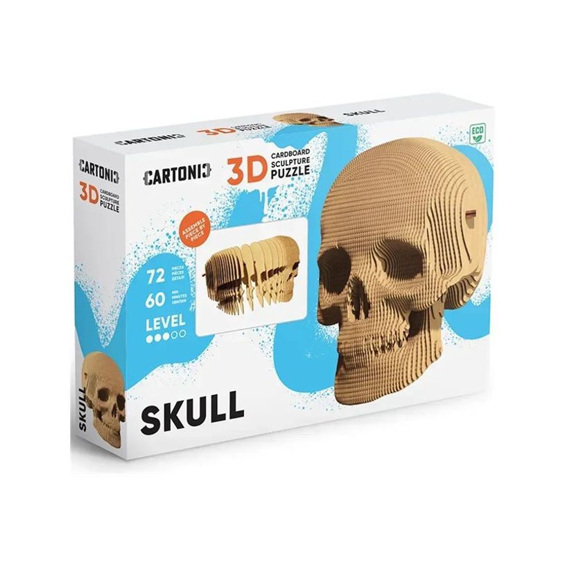 4820191132948-CARTONIC - Crâne - puzzle 3D - 72 pièces-P_405274859_1-0