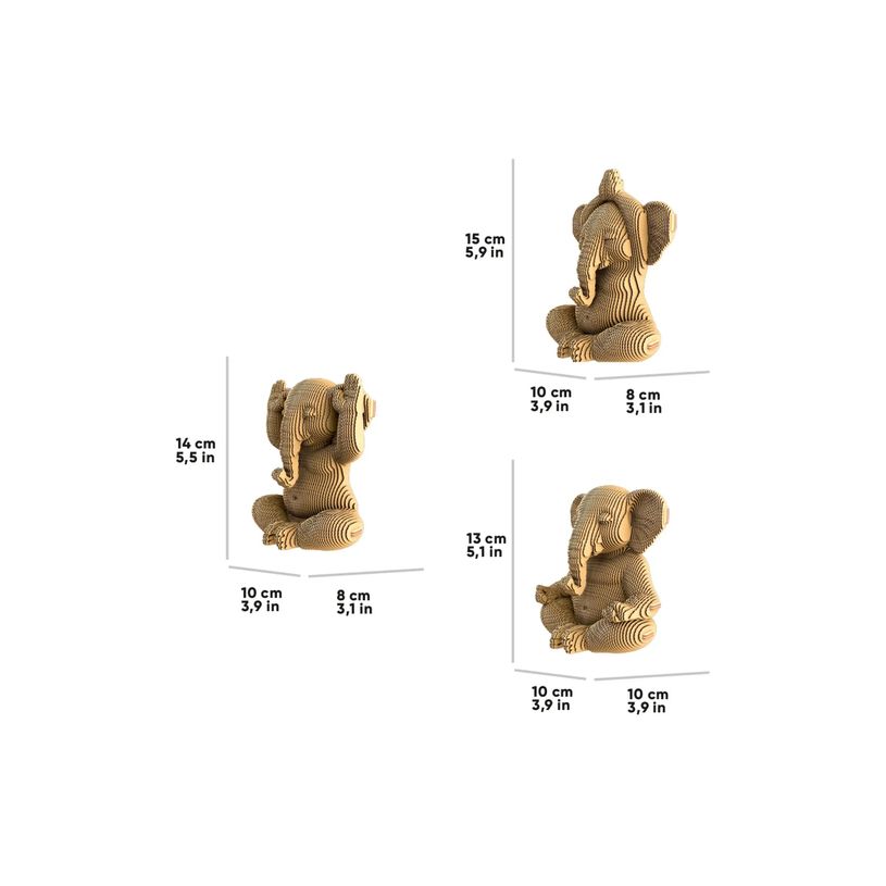 4820191135369-CARTONIC - ZEN ELEPHANTS TRIO - puzzle 3D - 328 pièces-P_405274861_10-2