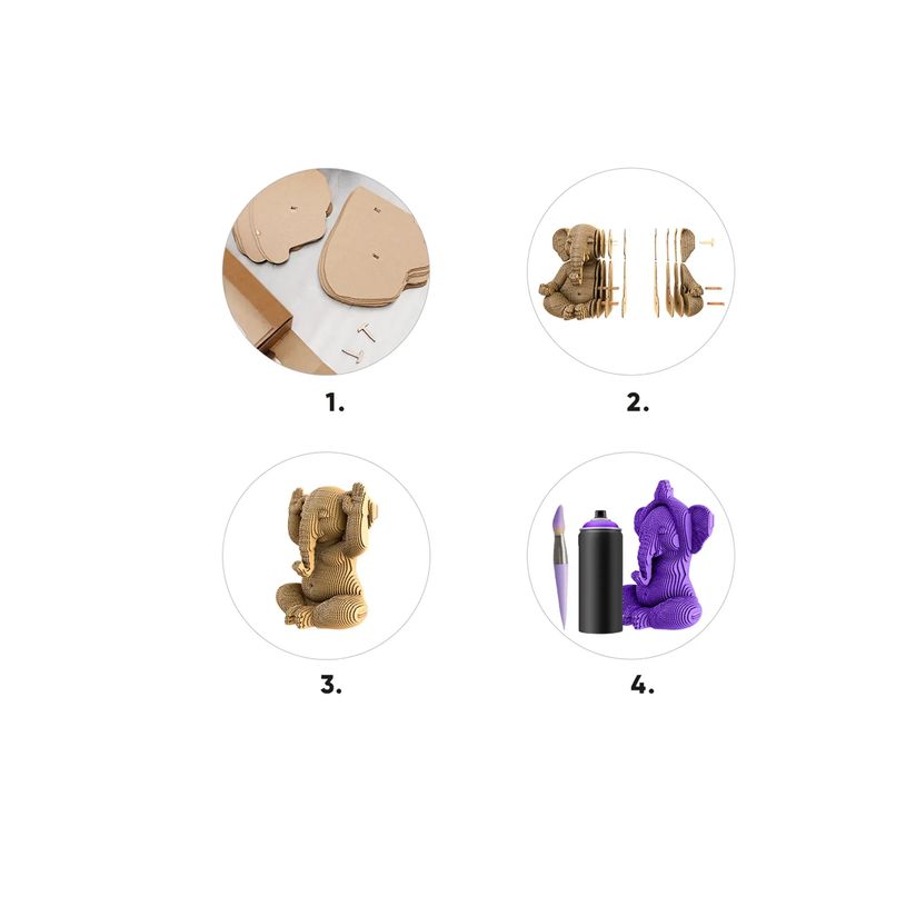 4820191135369-CARTONIC - ZEN ELEPHANTS TRIO - puzzle 3D - 328 pièces-P_405274861_5-5