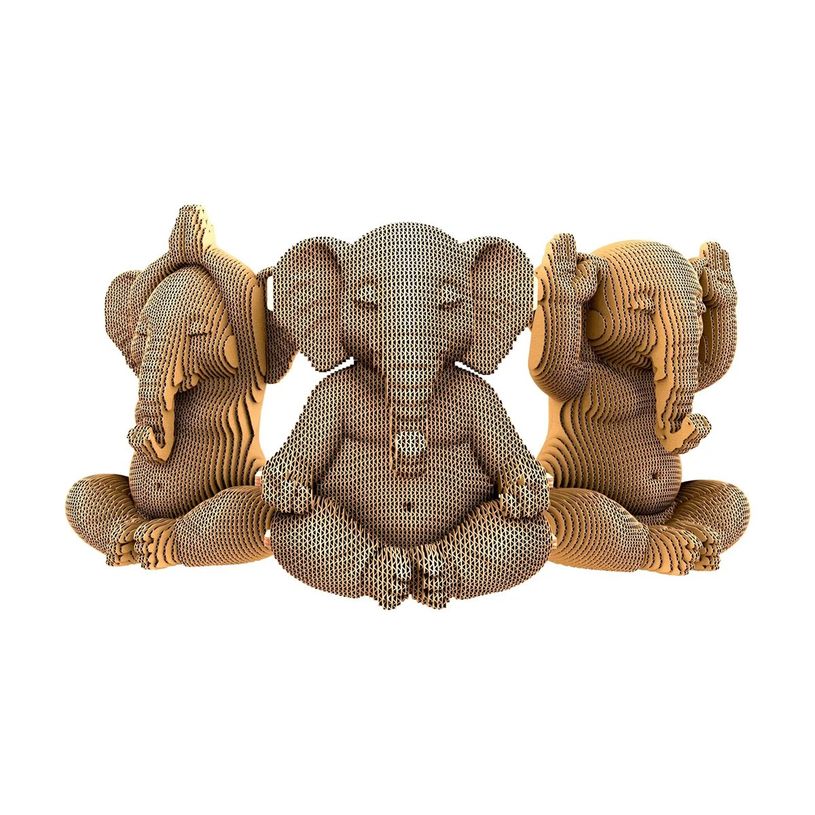 4820191135369-CARTONIC - ZEN ELEPHANTS TRIO - puzzle 3D - 328 pièces-P_405274861_6-1